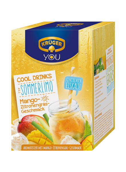 KRÜGER COOL DRINKS Sommerlimo Mango-Zitronengras 200g