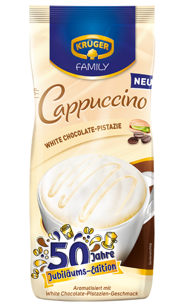 KRÜGER FAMILY Cappuccino White-Chocolate Pistazie Jubisorte