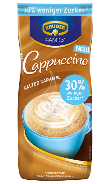 KRÜGER FAMILY Cappuccino Salted Caramel weniger Zucker