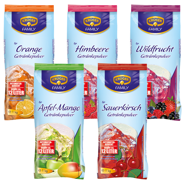 KRÜGER FAMILY Getränkepulver-Bundle 5er